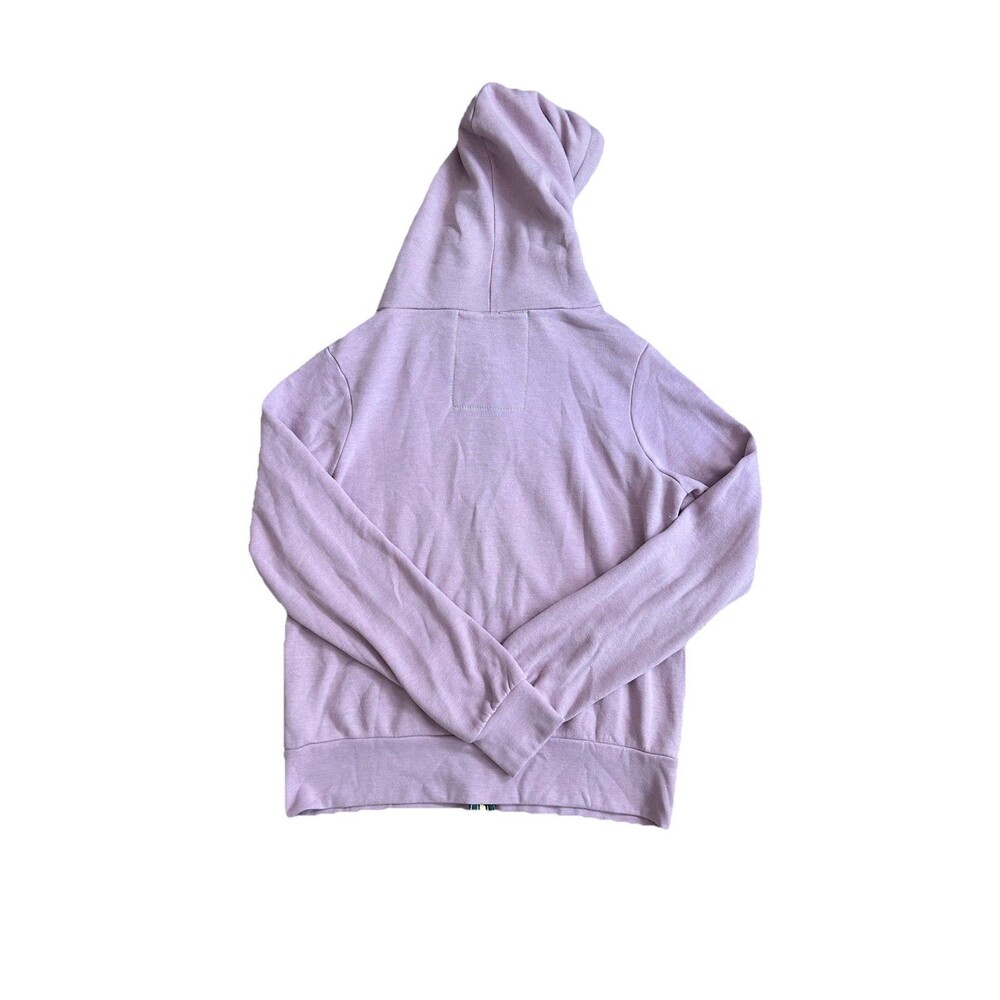 Aviator Nation Mauve Purple White Neon 5 Stripe Zip Up Hoodie Size Small - Picture 10 of 11